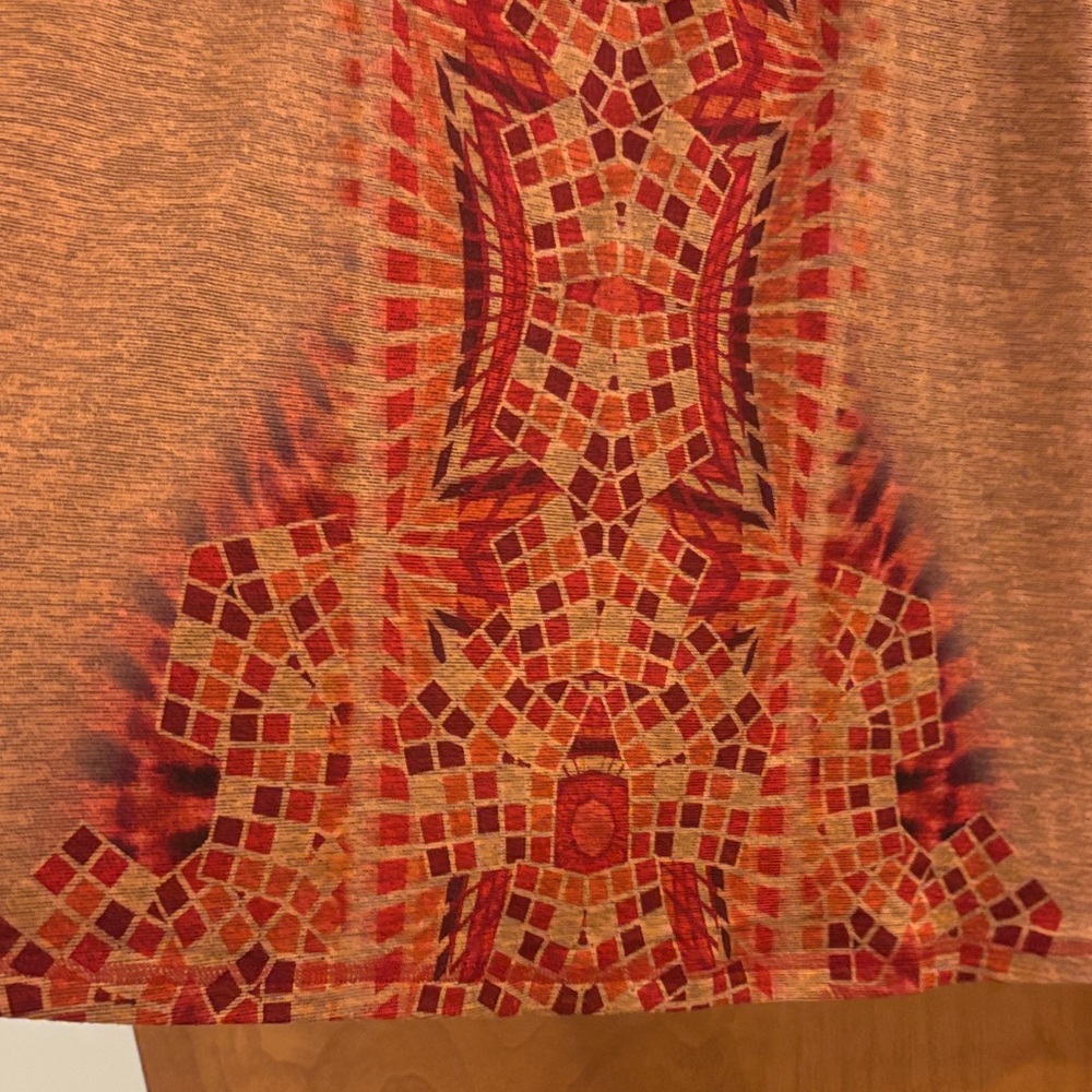 One world Orange Mosaic Tunic - Picture 4 of 7